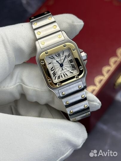 Cartier Santos Galbee White Roman Automatic