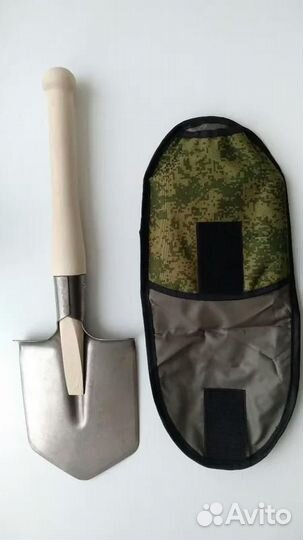 Титановая саперная лопата с чехлом