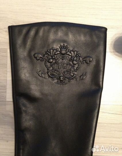 Сапоги кожаные