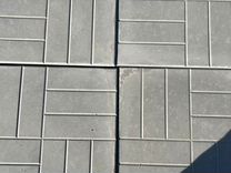 Плитка тротуарная 12 Кирпичей 50х50х5 см. серая
