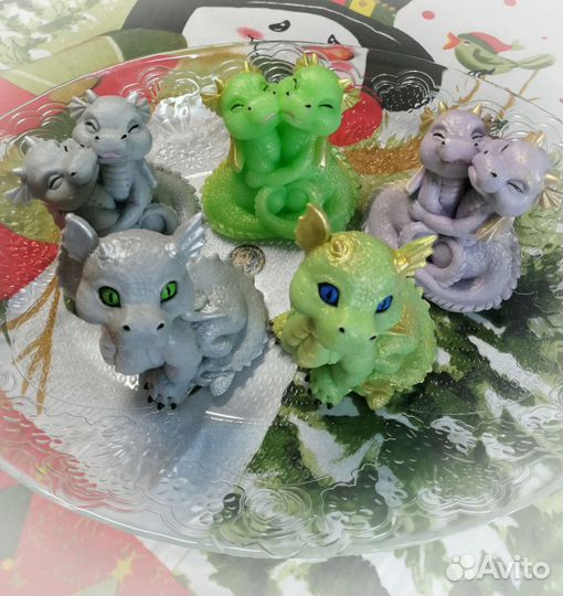 Мыло ручной работы дракончики