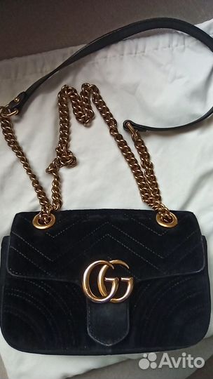 Сумка Gucci Women GG Marmont Velvet mini