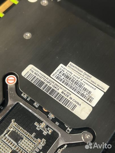 GeForce GTX 1070 Ti Gainward Phoenix 8 Gb