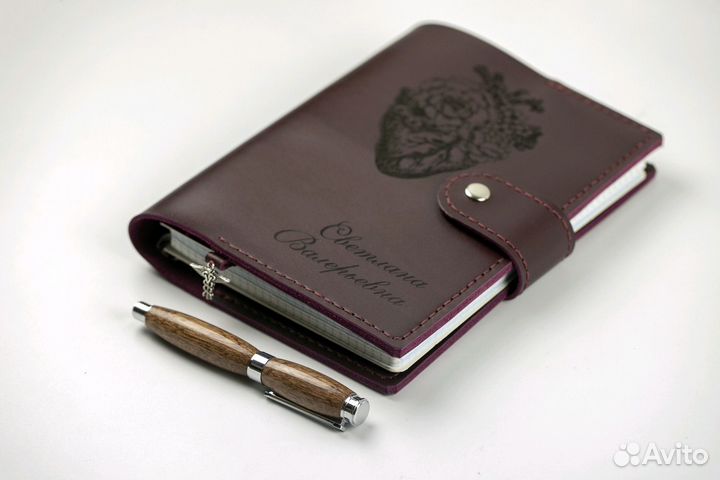 Обложка кожаная для блокнотов, ежедневников