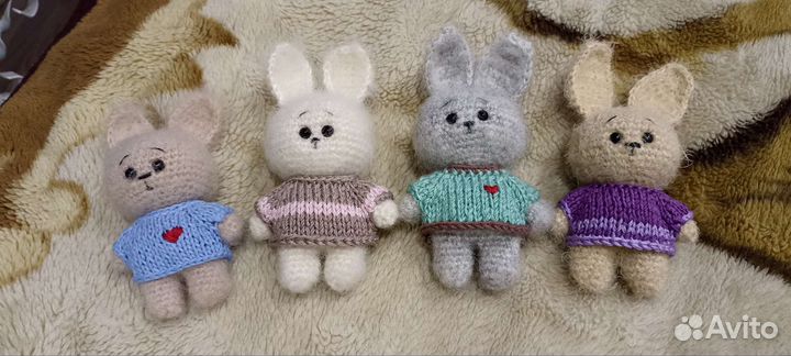 Вязаный кролик/заяц