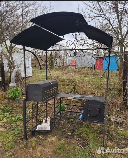 Мангал с печью
