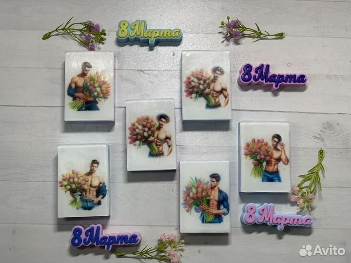 Подарки к 8 марта из мыла