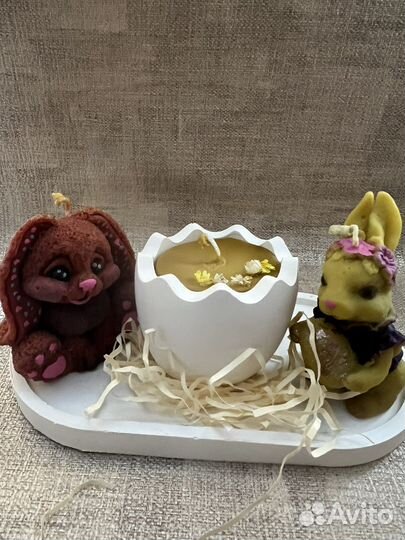 Свечи восковые, подарок на Пасху