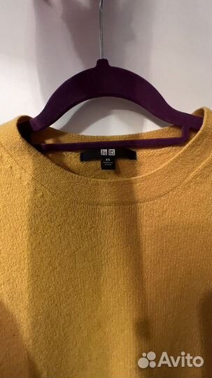 Шерстяной свитер Uniqlo юникло охра