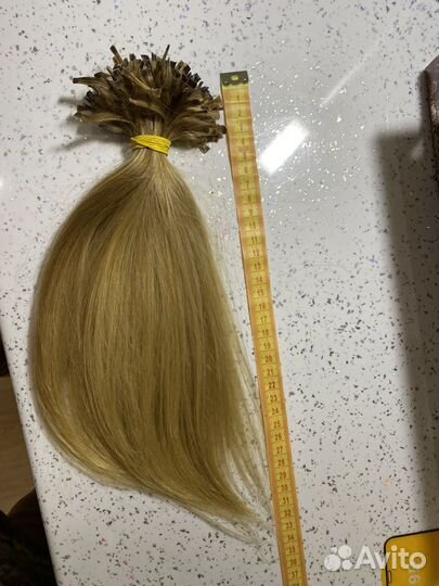 Волосы натуральные срез