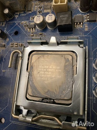 Intel core 2 quad Q8200,мать+пмять
