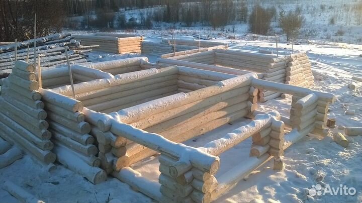 Срубы в Перми. Кудымкар-Пермь. Сруб. Дома. Бани