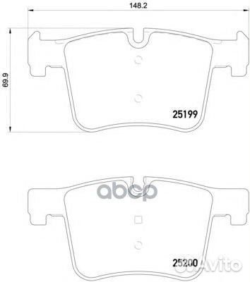 P 06 075 Колодки тормозные BMW 1 F20/3 F30/X3 F