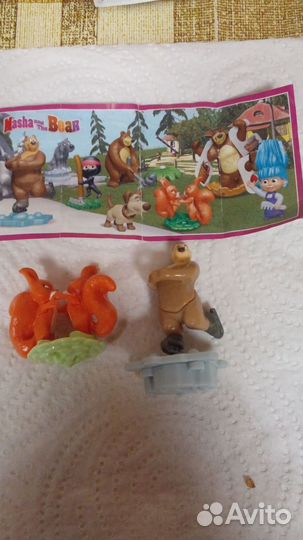 Игрушки из киндера Маша и Медведь