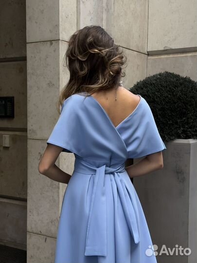 Платье голубое