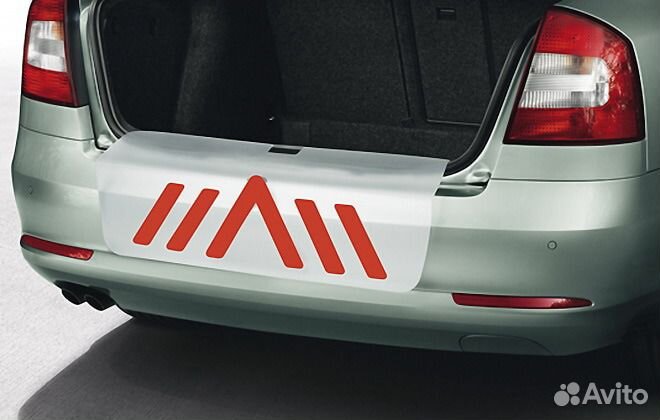 Защитная пленка на задний бампер Skoda Octavia II