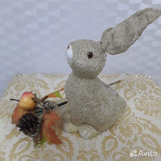 Керамическая копилка кролик с мягким покрытием