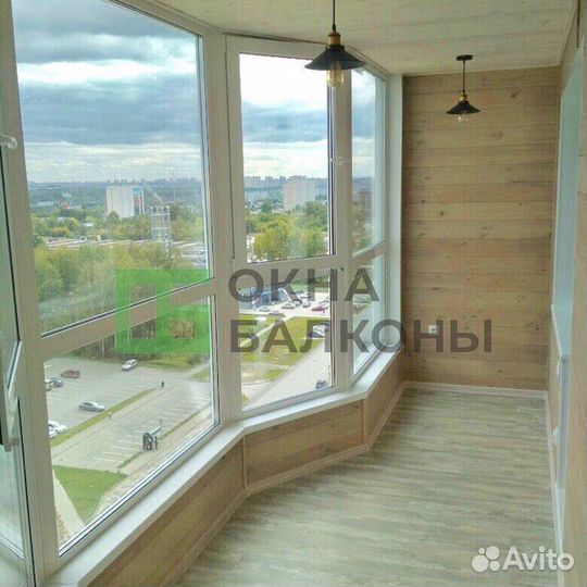 Остекление балконов в пятиэтажке