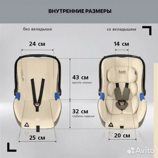 Детская автолюлька Nuovita