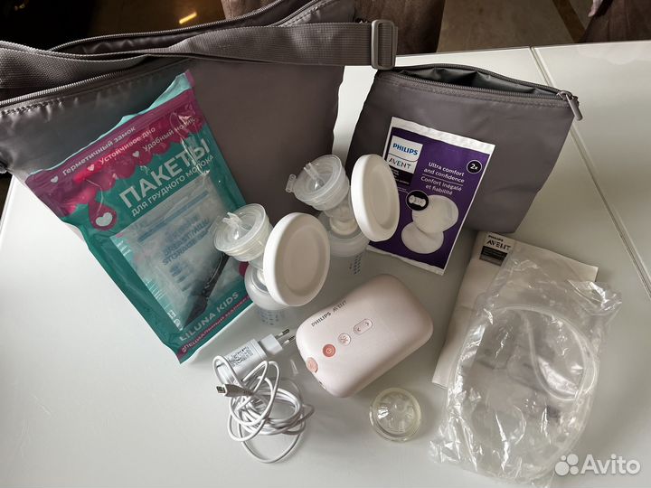 Молокоотсос электрический двойной philips avent