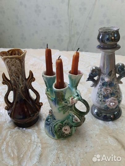 Подсвечники керамика СССР