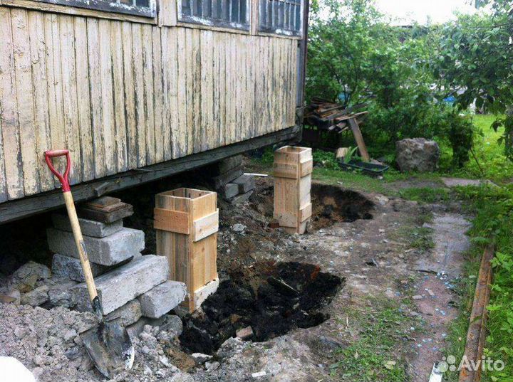 Подъем дома замена венцов