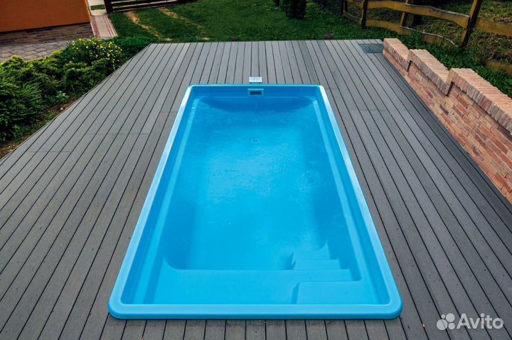 Бассейн 3х4х1,5 из полипропилена