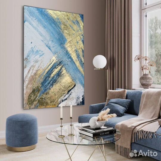 Картина маслом на холсте объемная Абстракция