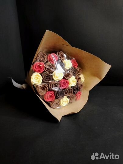 Букет - 29 Роз из Настоящего Шоколада