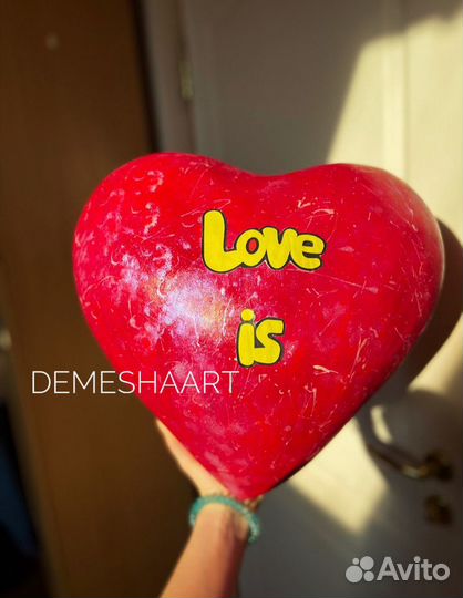 Киндер папье-маше, подарок девушке, Love is 35*35