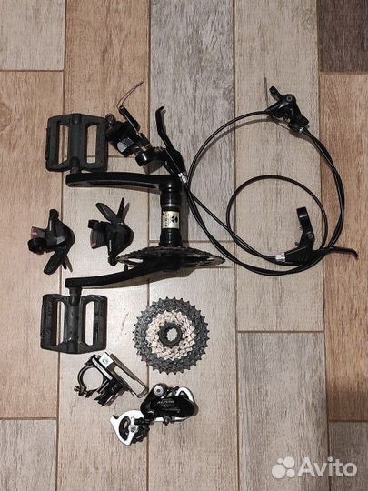 Групсет Shimano Alivio Acera Tektro 3*8