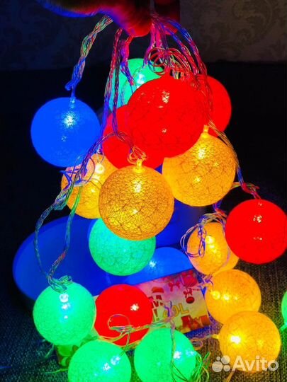 Гирлянда для украшения шарики