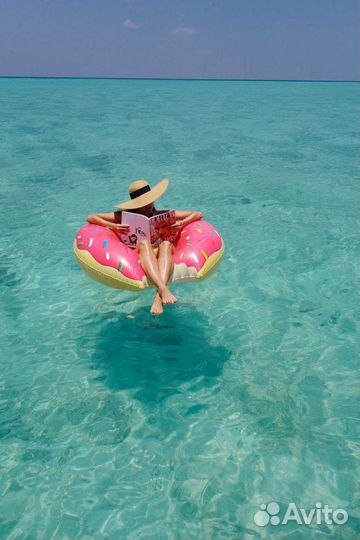 Надувной круг пончик 90см