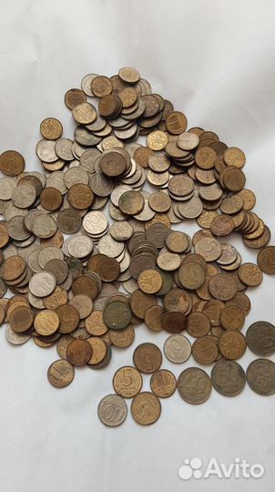 Монеты 1,5,10,20,50.,92-93г