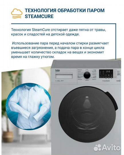 Новая стиральная машина Beko rspe78612s