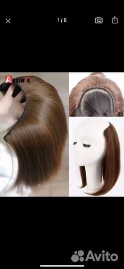 Накладки из волос и волосы на заколках