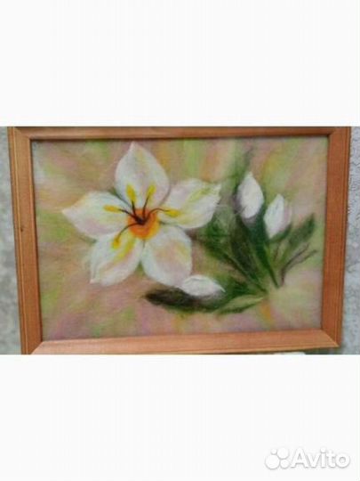 Картина из шерсти