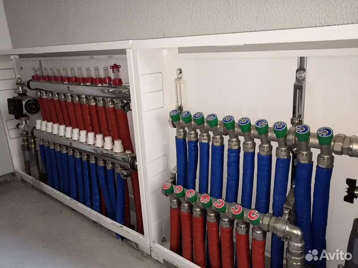 Монтаж систем отопления, водоснабжения, теплый пол