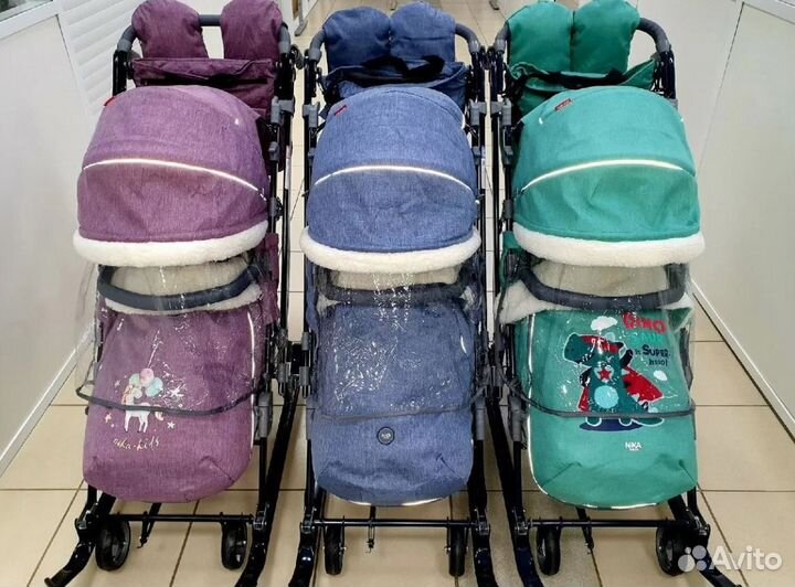 Коляска-санки Ника Детям 7-8к