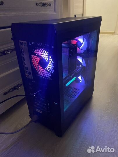 Игровой стстемный блок ryzen 5/16gb/rx6800/ssd/hdd