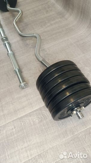 Штанга 39 кг и гантели по 19 кг. Новое