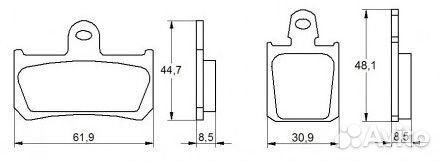 Тормозные колодки дисковые мото Accossato FDB2217