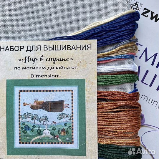 Набор для вышивания крестом peace in the country