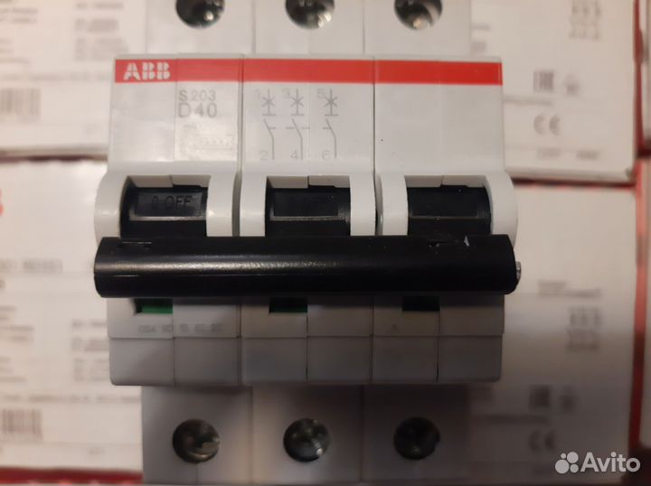 Автоматический выключатель ABB D16,20 25,40,63