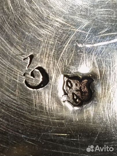 Конфетница серебро 875