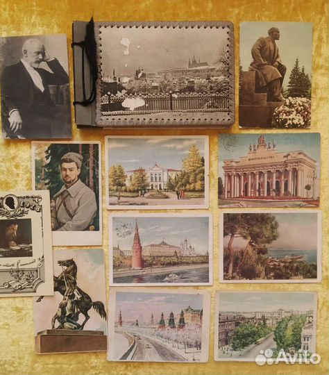 Старые Открытки Карточки сражения портреты пейзаж