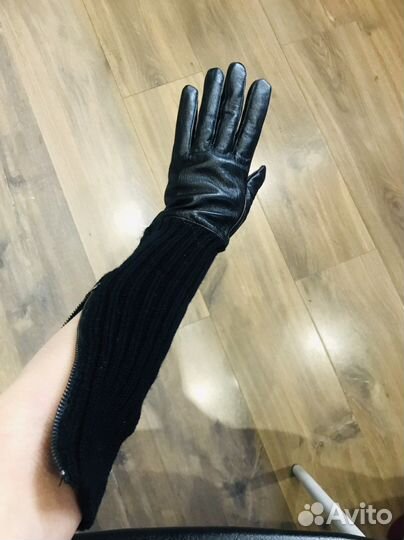 Перчатки кожаные