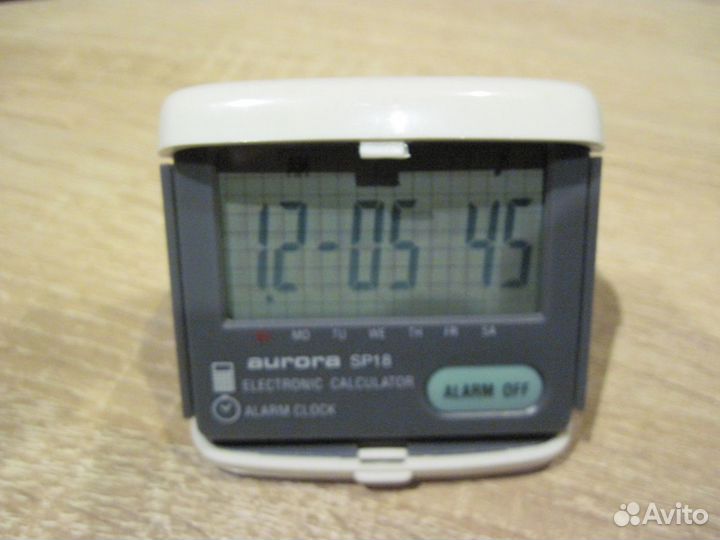 Часы электронные будильник калькулятор Aurora