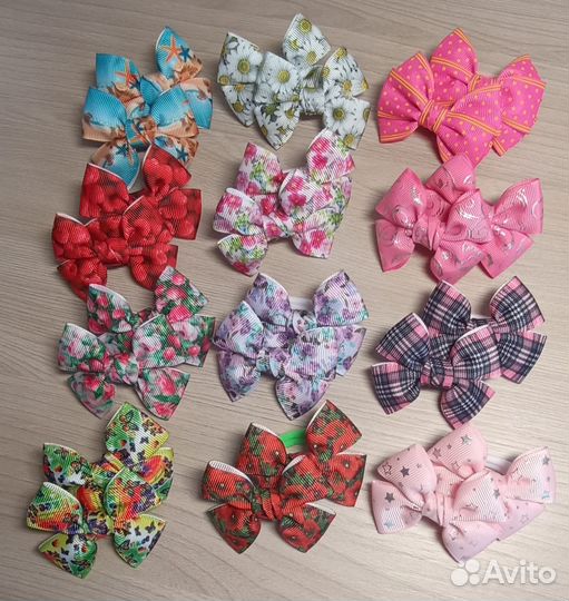 Резинки для волос, бантики