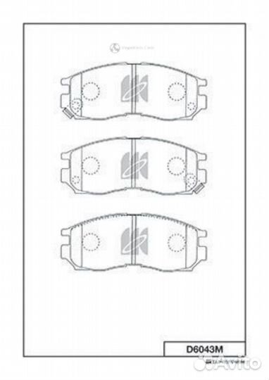 Колодки передние Mitsubishi Colt Lancer 89- D6043M